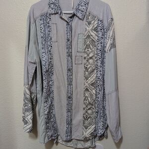 Free People Patterned Shirt